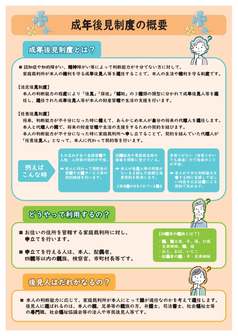 権利擁護支援センター専門職向けチラシ