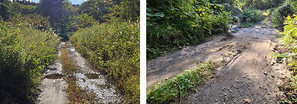 令和3年9月27日黒滝登山への道路状況